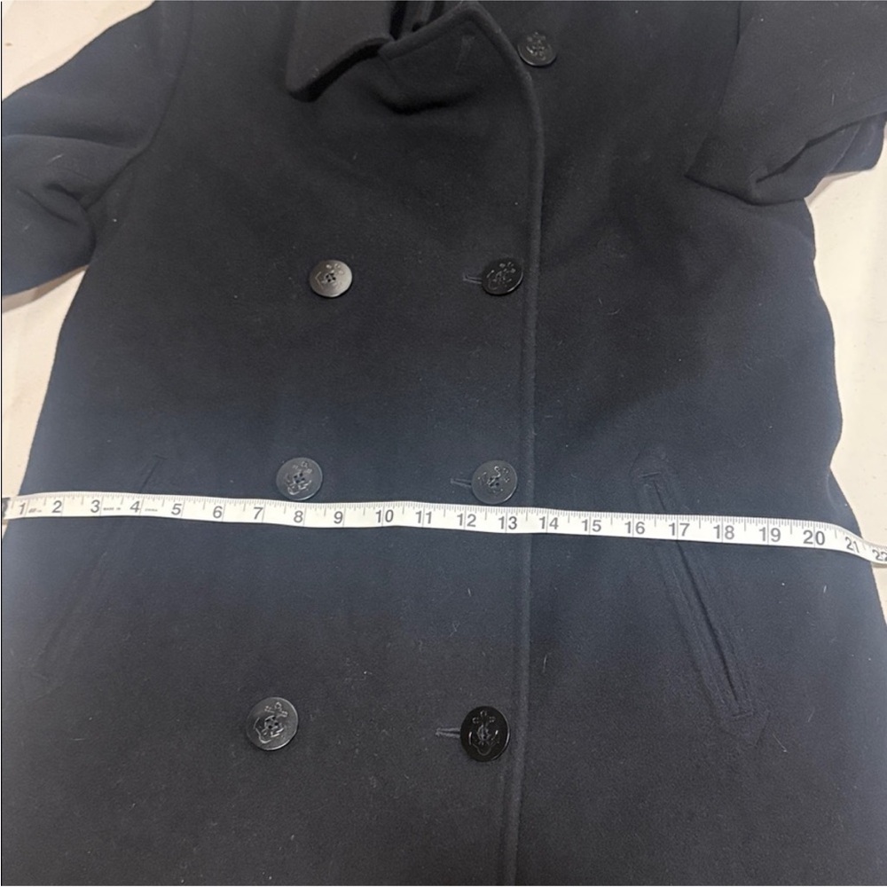 L.L. Bean Women's Black Peacoat EUC wm sz 10 - Picture 5 of 7